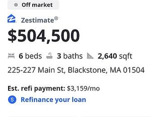 225-227 Main St, Blackstone, MA 01504