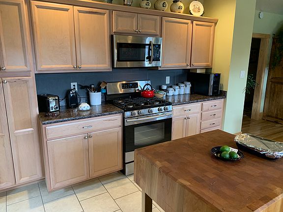 Kitchen with gas stove