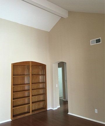 Living room with built in