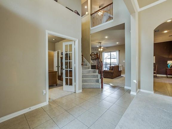 Office, staircase and entry