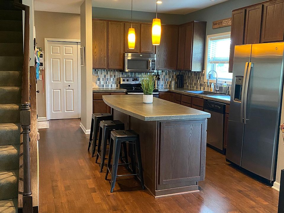 Kitchen with Concrete Countertops