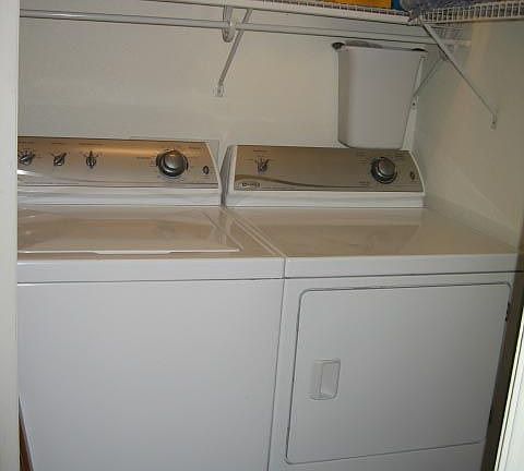 Laundry has its own area