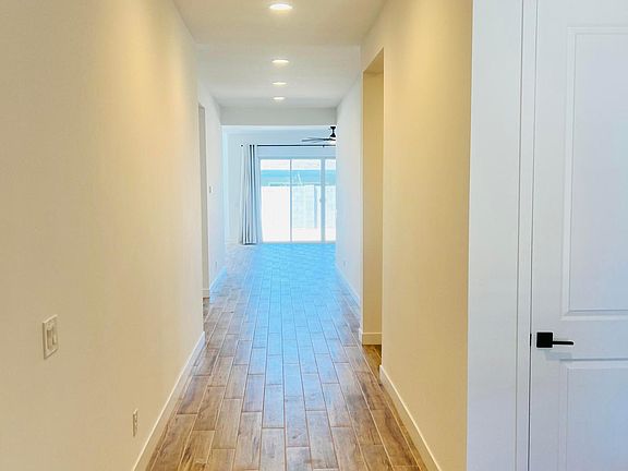 Epic sock slide ! Long hallway from the entrance.