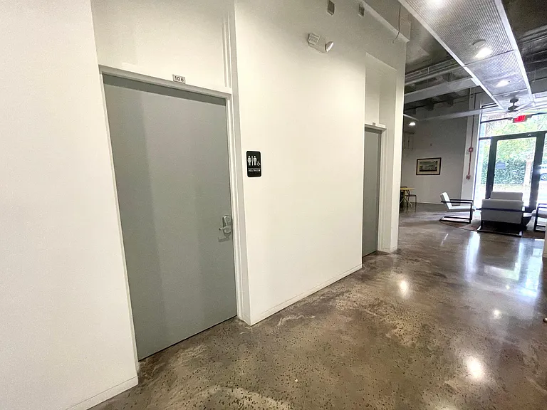 Common area lobby bathroom