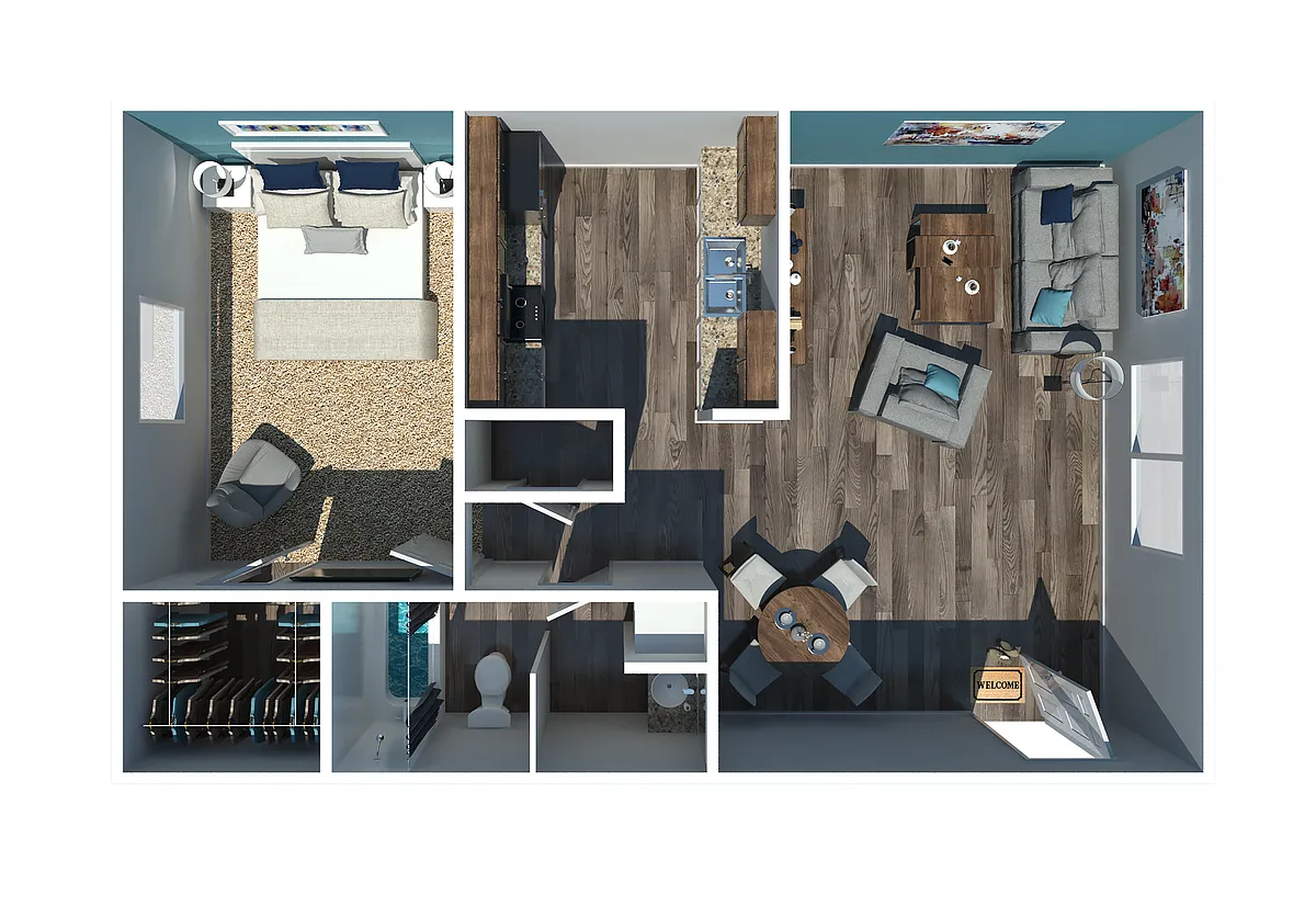 Floor plan 1 Bedroom