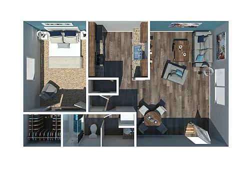 Floor plan 1 Bedroom