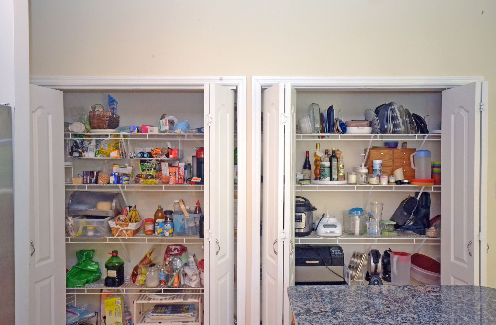  Two of 3 Kitchen Cabinet Pantries...