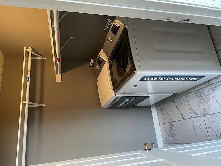 Laundry machines provided