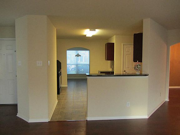 View of kitchen into breakfast area!