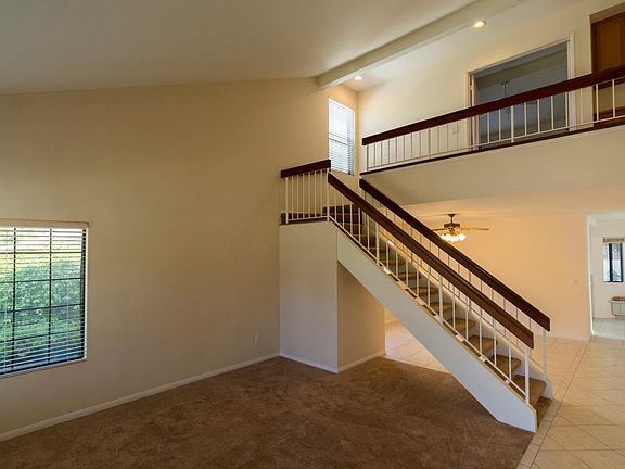 Family room and staircase to the second floor