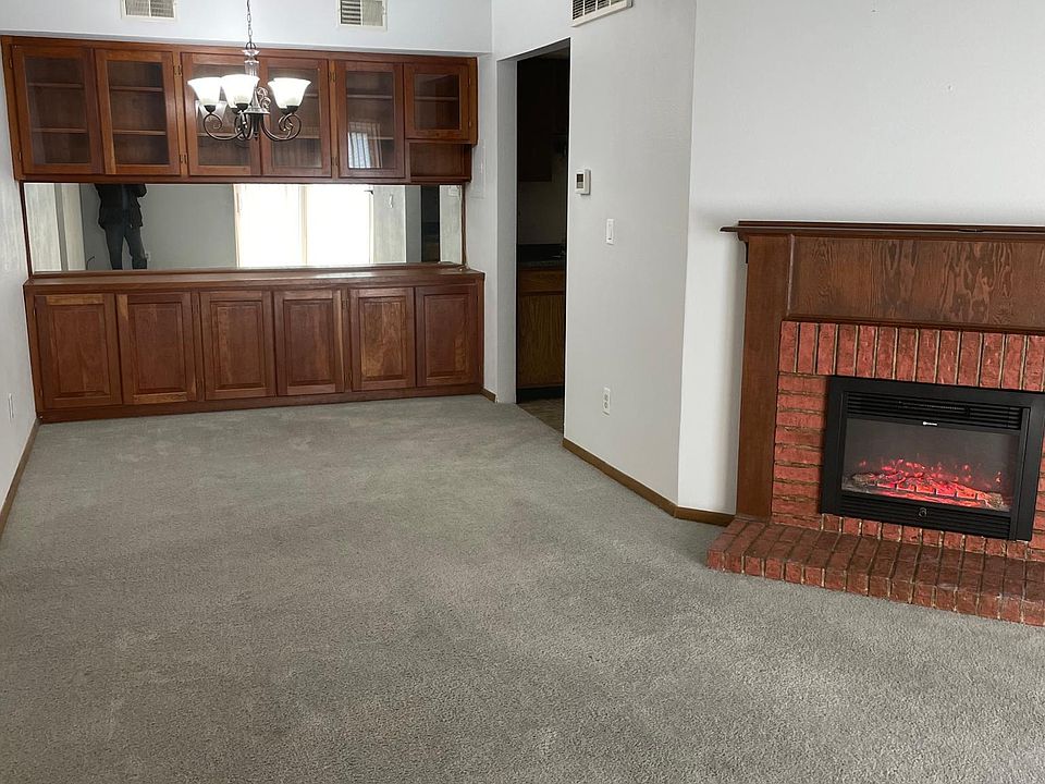 Living room and dining room