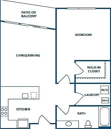 1 Bedroom | 1 Bath | 668 SF 1 Bedroom | 1 Bath | 668 SF