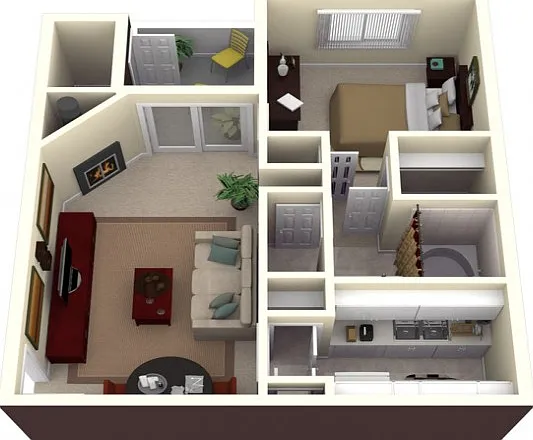 1 Bedroom / 1 Bath 1 Bedroom / 1 Bath