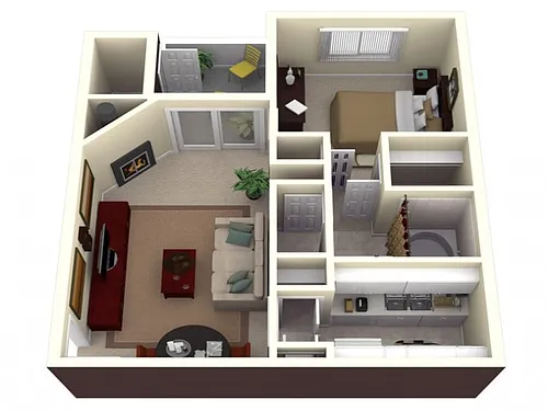 Floor plan One Bedroom