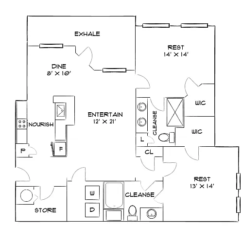 Floor plan Design 2B