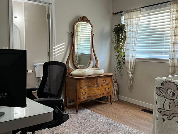 Downstairs master with connected bath