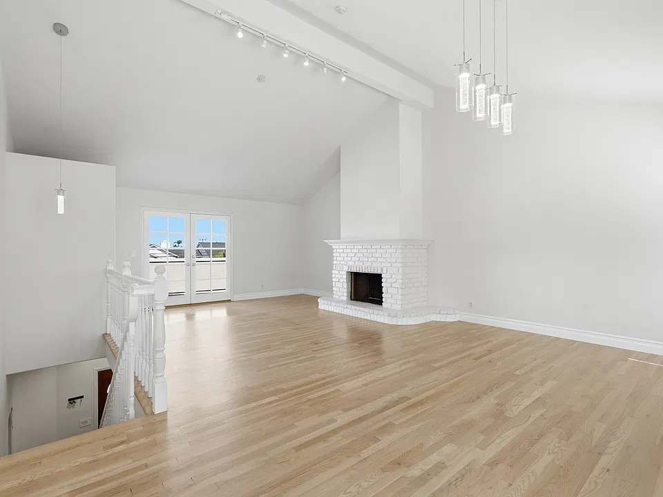 Living room and dining room