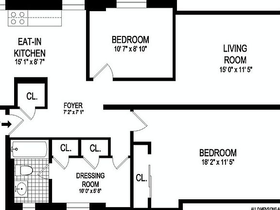 2nd image of 211 W 102nd St APT 3D