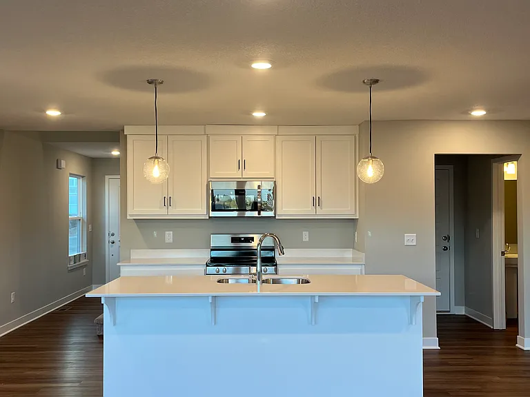 Kitchen view from living room