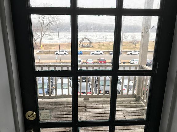 View from apartment toward river.