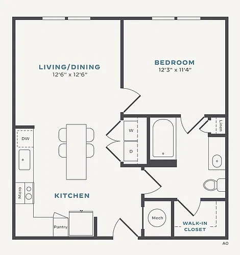 Floor plan A1 80 - Essential Housing