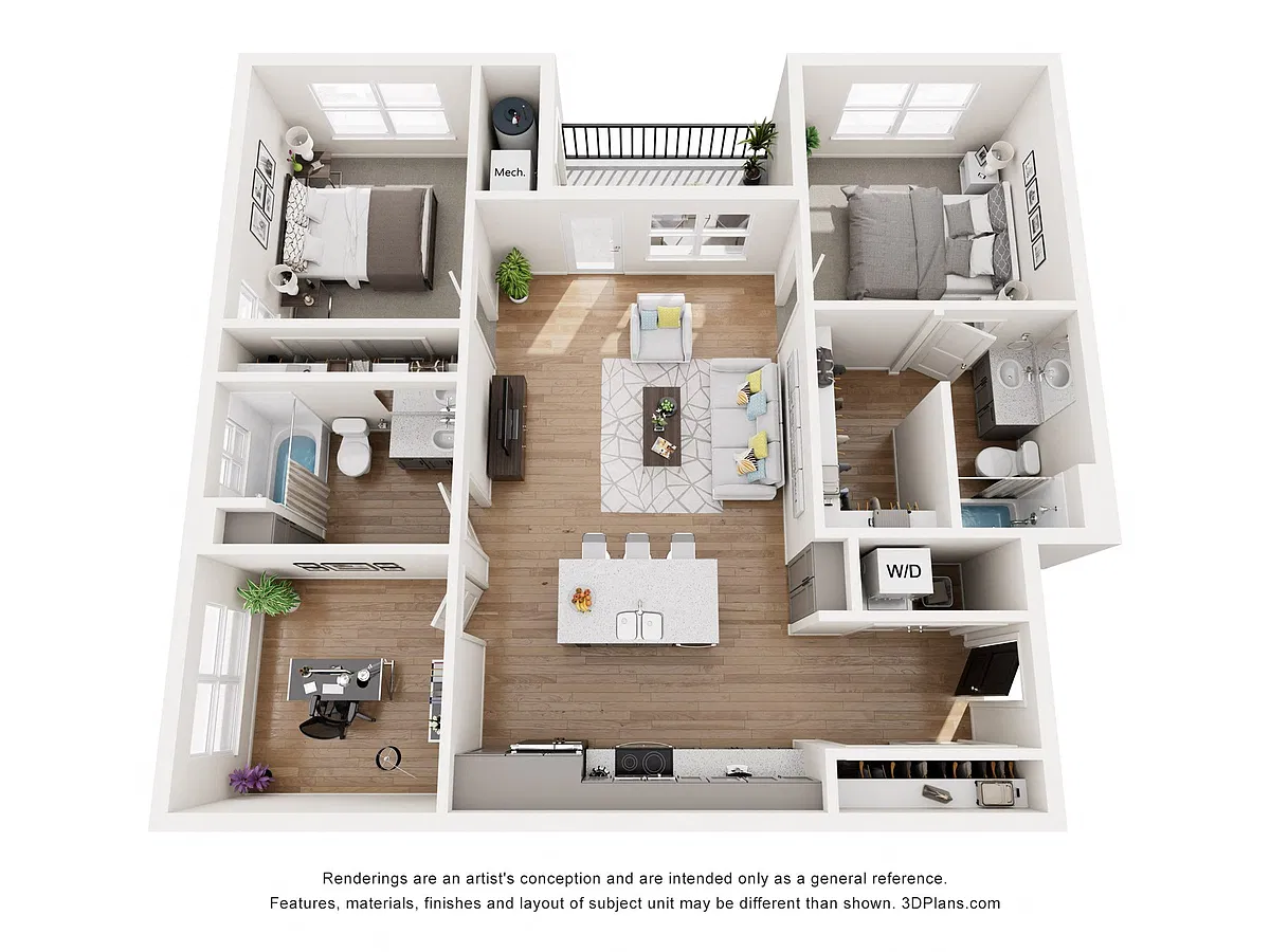 Floor plan Two Bedroom H