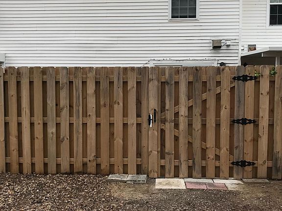 Out side of patio gate area