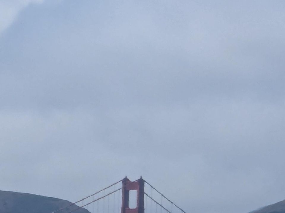 A view of the Golden Gate Bridge from your balcony