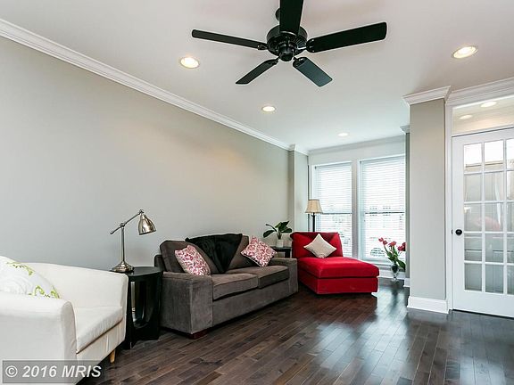 Living room offers hardwood floors