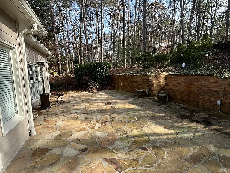 Very Large Private Patio with Lights. Enjoy a glass a wine or a get together with friends!