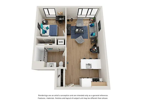 Floor plan 1B-6