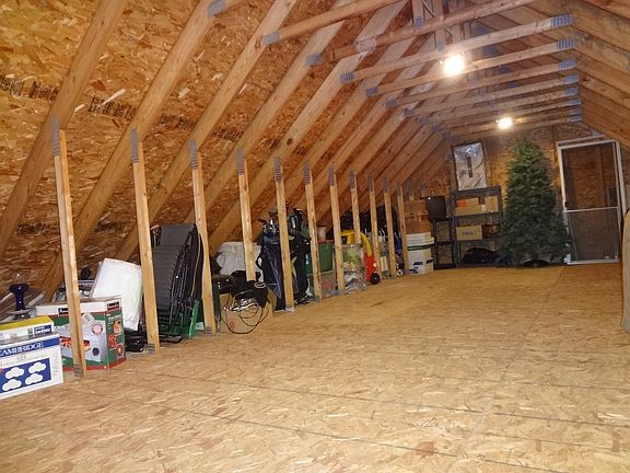 Garage attic storage