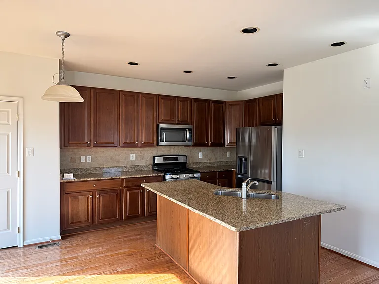 Kitchen with Stainless Steel Appliances.