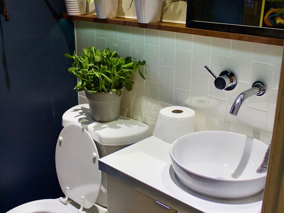 Main level half bath
