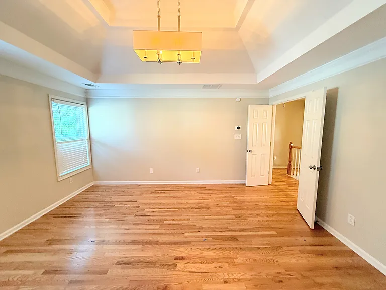 Master bedroom with new floors