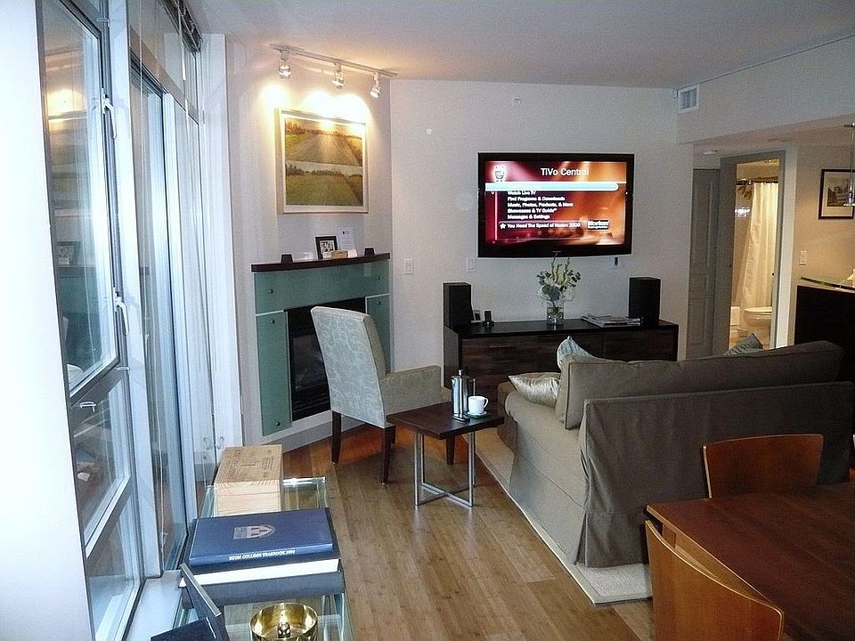 View from corner of living room