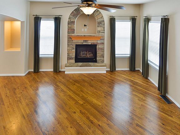 Warm up by the Stone Fireplace