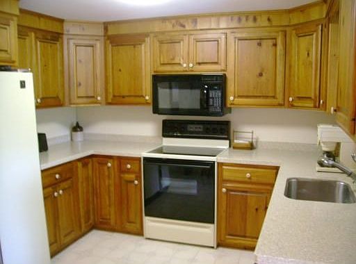 Updated kitchen with corian counters