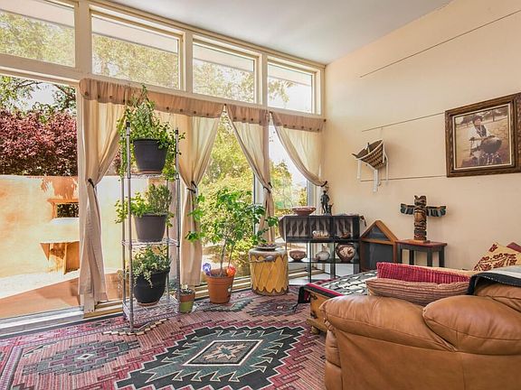 Large North facing wall of windows