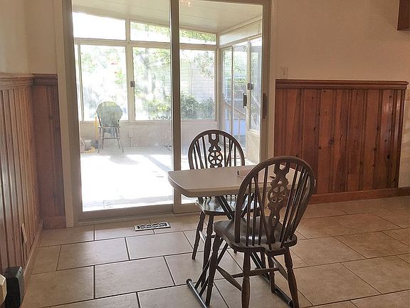 Dining area, entry to porch