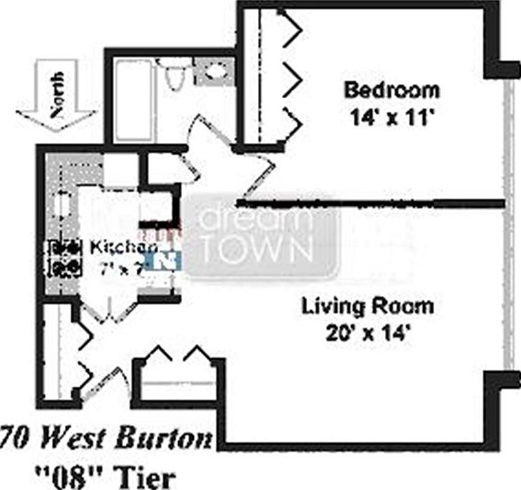 1st image of 70 W Burton Pl #2908F