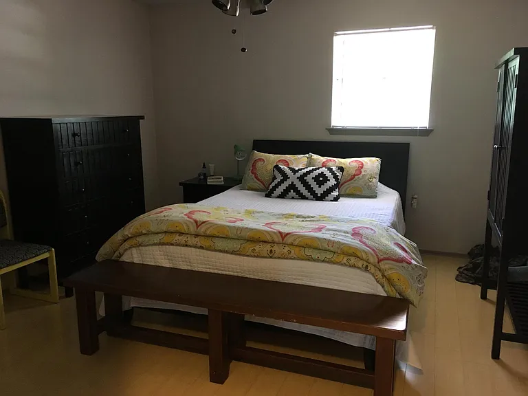 Larger of two bedrooms