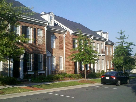 Front of Townhouses
