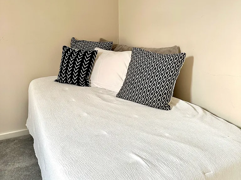 Twin bed in loft