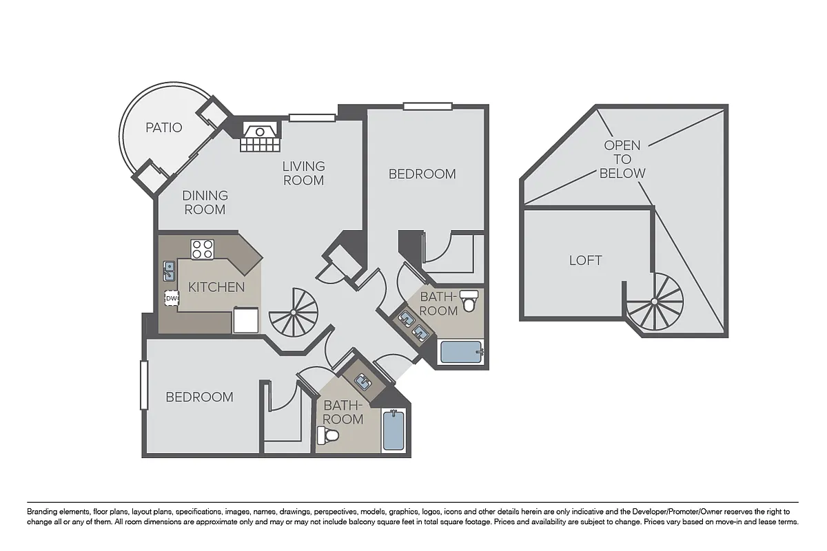 Floor plan Massimo Loft