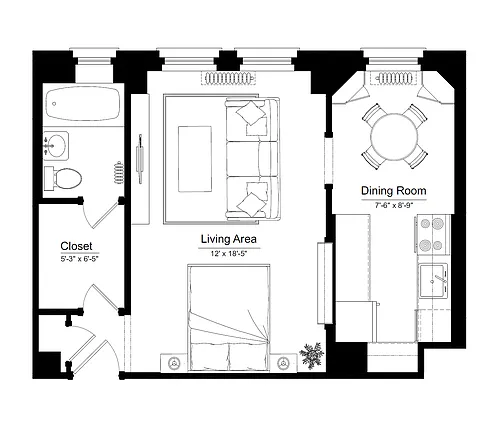 Floor plan Tier 3