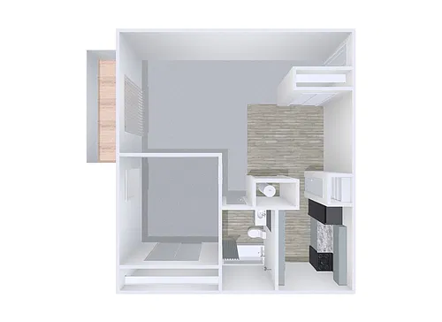 Floor plan 1x1R