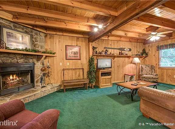 Gather in the lovely living room for movie night!