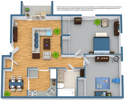 Floor plan Flaxon Partial