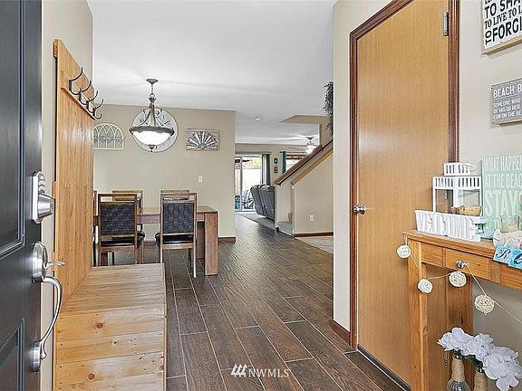 Welcoming foyer with ample closet space
